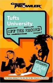 Cover of: Tufts University: Off the Record | Emily Chasan