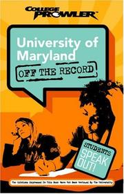 Cover of: University of Maryland by Jared Meyer
