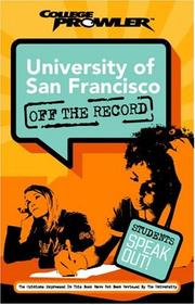 Cover of: University of San Francisco: Off the Record | Sara Allshouse