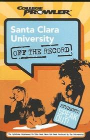 Cover of: Santa Clara University (Off the Record) (Off the Record)