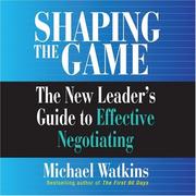 Cover of: Shaping the Game | Michael Watkins