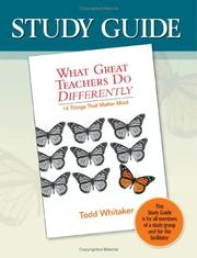 Cover of: Study Guide-What Great Teachers Do Differently: 14 Things That Matter Most