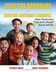 Cover of: Effective Schooling for English Language Learners: What Elementary Principals Should Know And Do