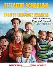 Cover of: Effective Schooling for English Language Learners by Patricia Smiley, Trudy Salsberry