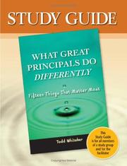 Cover of: What Great Principals Do Differently: 15 Things That Matter Most