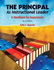 Cover of: The Principal As Instructional Leader by Sally J. Zepeda