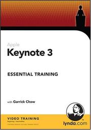 Cover of: Keynote 3 Essential Training