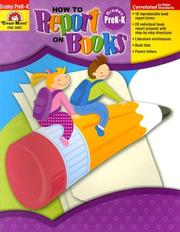 Cover of: How to Report on Books, Grades Prek-K (How to Report on Books)