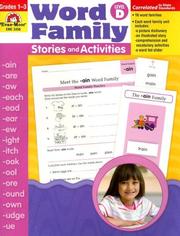 Cover of: Word Family Stories and Activities, Level D: Grades 1-3 (Word Family Stories and Activities)