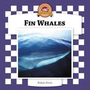 Cover of: Fin Whales (Whales Set II)