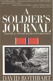 A Soldier's Journal by David Rothbart