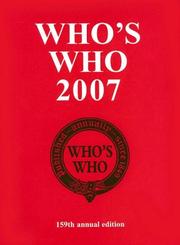 Cover of: Who's Who 2007 by A & C Black Publishers, A&C Black