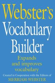 Cover of: Webster's Vocabulary Builder