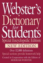 Cover of: Webster's Dictionary for Students, Special Encyclopedic Edition, New Edition by Merriam-Webster