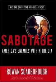 Cover of: Sabotage by Rowan Scarborough