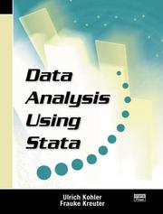Cover of: Data Analysis Using Stata