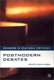 Cover of: Postmodern Debates (Readers in Cultural Criticism)
