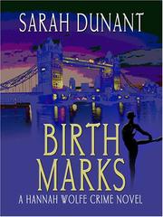 Cover of: Birth Marks: A Hannah Wolfe Crime Novel