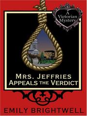 Cover of: Mrs. Jeffries Appeals the Verdict by Emily Brightwell