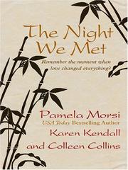Cover of: The Night We Met (Wheeler Large Print Book Series)
