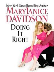 Cover of: Doing It Right by MaryJanice Davidson, MaryJanice Davidson