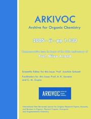 Cover of: Arkivoc 2005 (II) Commemorative for Prof. Nitya Anand by Joachim Schantl