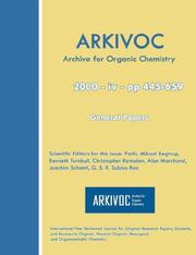 Front cover of ARKIVOC 2000 (iv) General Papers by Unknown