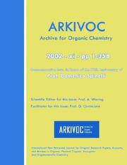 Cover of: ARKIVOC 2002 (xi) Commemorative for Prof. Domenico Spinelli | Anthony Waring