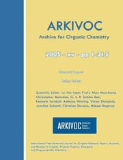 Front cover of ARKIVOC 2005 (xv) General Papers by Unknown