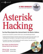 Cover of: Asterisk Hacking by Ben Jackson, Champ Clark