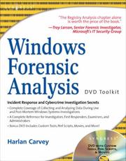 Cover of: Windows Forensic Analysis Including DVD Toolkit