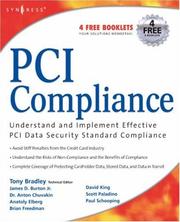 Cover of: PCI Compliance: Understand and Implement Effective PCI Data Security Standard Compliance