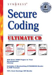 Cover of: Secure Coding Ultimate Reference CD: Reverse Engineering, Buffer Overflows, Hacking the Code