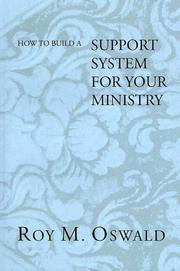Cover of: How to Build a Support System for Your Ministry by Roy M. Oswald