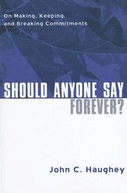 Cover of: Should Anyone Say Forever? by John C. Haughey