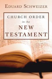 Cover of: Church Order in the New Testament