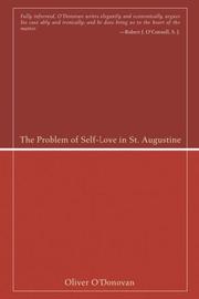 Cover of: The Problem of Self-Love in St. Augustine