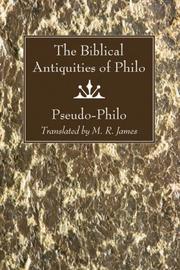 Liber antiquitatum biblicarum by Pseudo-Philo.