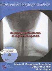 Cover of: Treatment of Dysphagia in Adults by Maria Provencio-arambula, Dora Provencio, M. N. Hegde