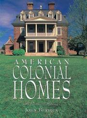 Cover of: American Colonial Homes: A Pictorial History