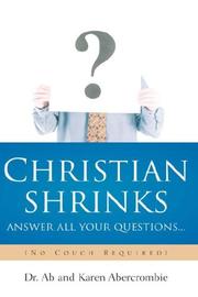 Cover of: CHRISTIAN SHRINKS Answer ALL Your Questions...