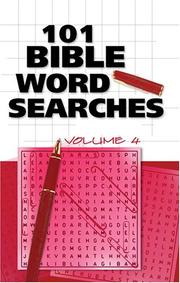 Cover of: 101 BIBLE WORD SEARCHES VOL 4 (Bible Puzzle Books)