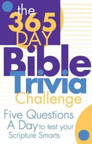 Cover of: 365 - DAY BIBLE TRIVIA CHALLENGE by Barbour Publishing