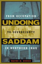 Cover of: Undoing Saddam: From Occupation to Sovereignty in Northern Iraq