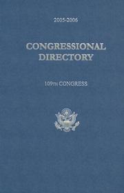 Cover of: Official Congresional Directory, 2005-2006: 109th Congress (Official Congressional Directory)