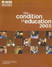 Cover of: Condition of Education 2005 (Condition of Education)