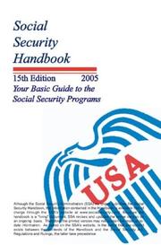 Cover of: Social Security Handbook, 2006 (Social Security Handbook) by 
