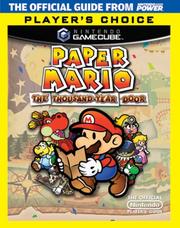 Cover of: Official Nintendo Paper Mario: The Thousand-Year Door Player's Choice Player's Guide