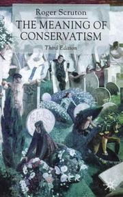 Cover of: The Meaning of Conservatism by Roger Scruton