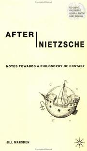 Cover of: After Nietzsche by Jill Marsden